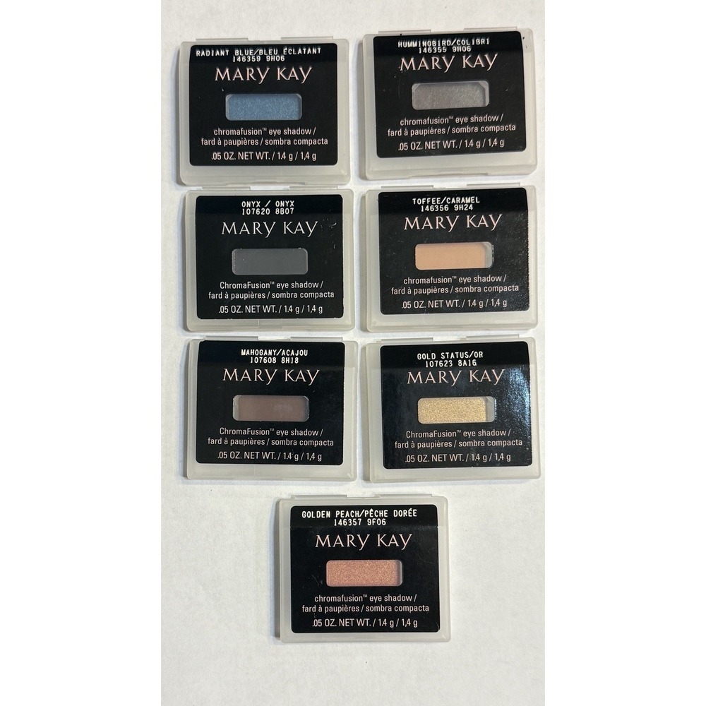 Lot of 7 New Mary Kay MAHOGANY Chromafusion‎ Eye Shadow Full Size NEW